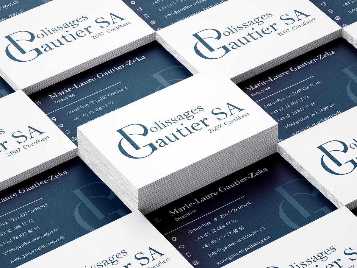 Cartes de visite de Polissages Gautier