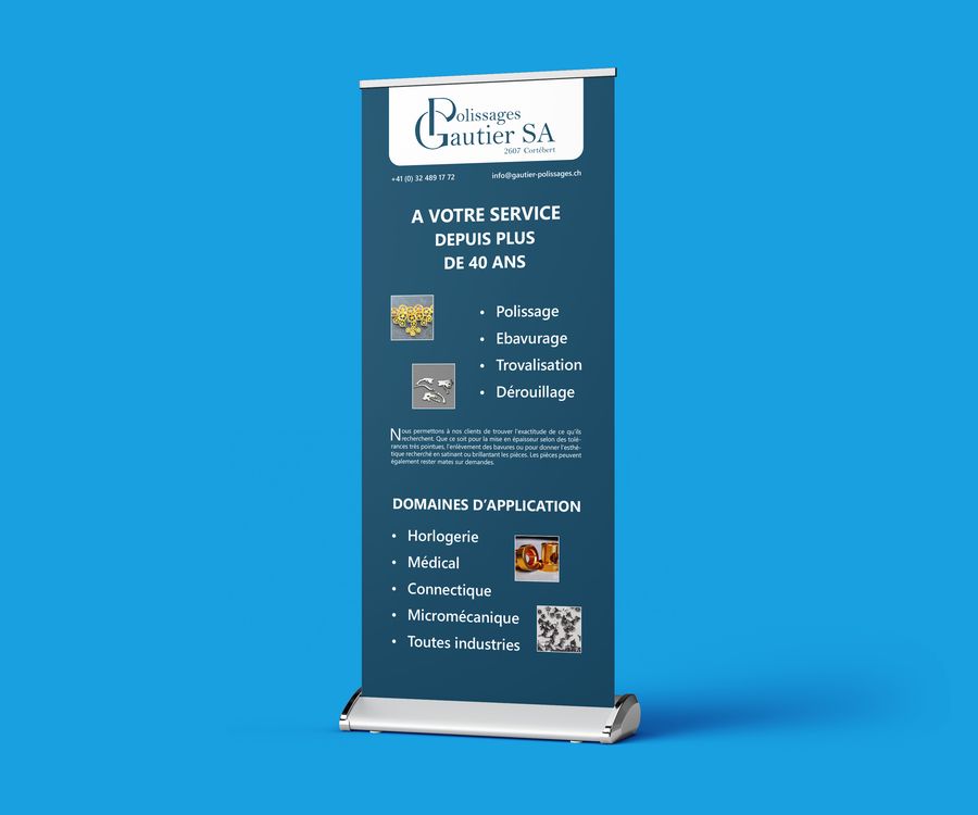 Roll-up de Polissages Gautier