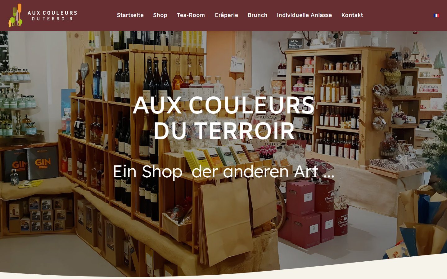 Accueil du site en allemand