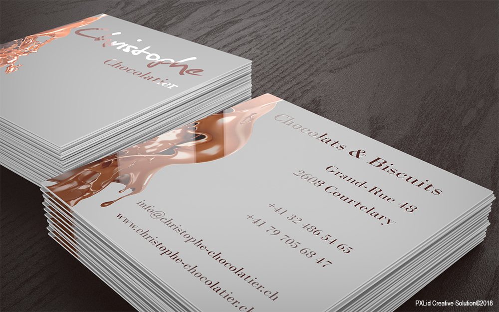 Cartes de visite Christophe Chocolatier