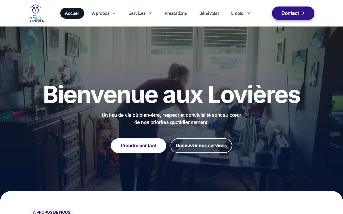 Site du Home Les Lovières
