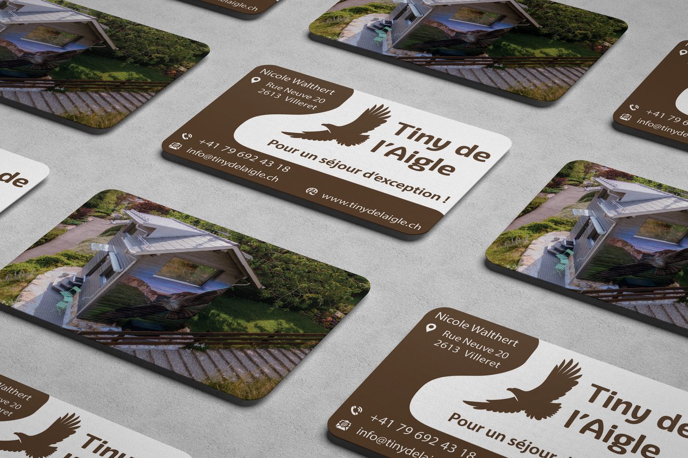 Cartes de visite Tiny de l'Aigle 2024