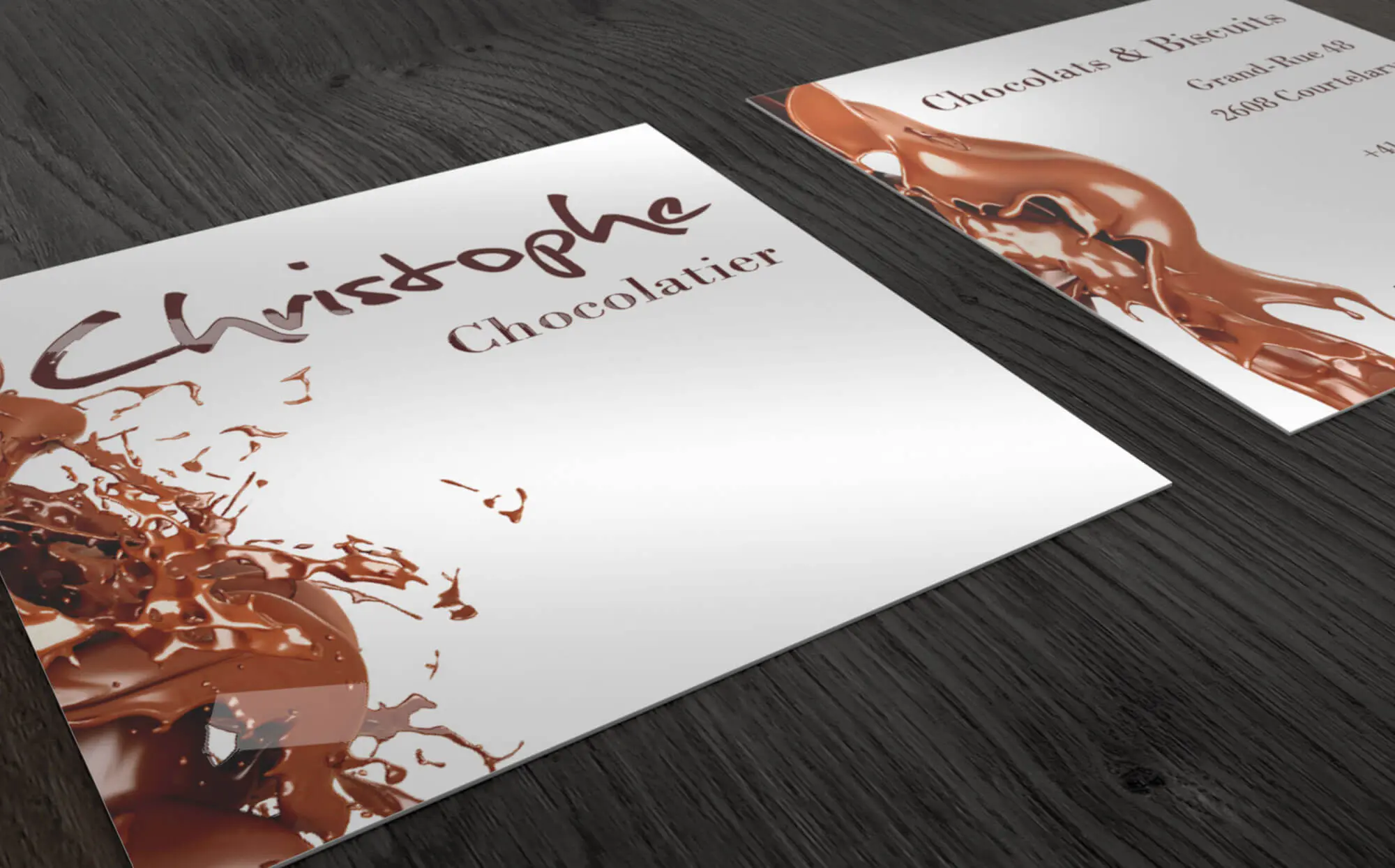 Cartes de visite Christophe Chocolatier