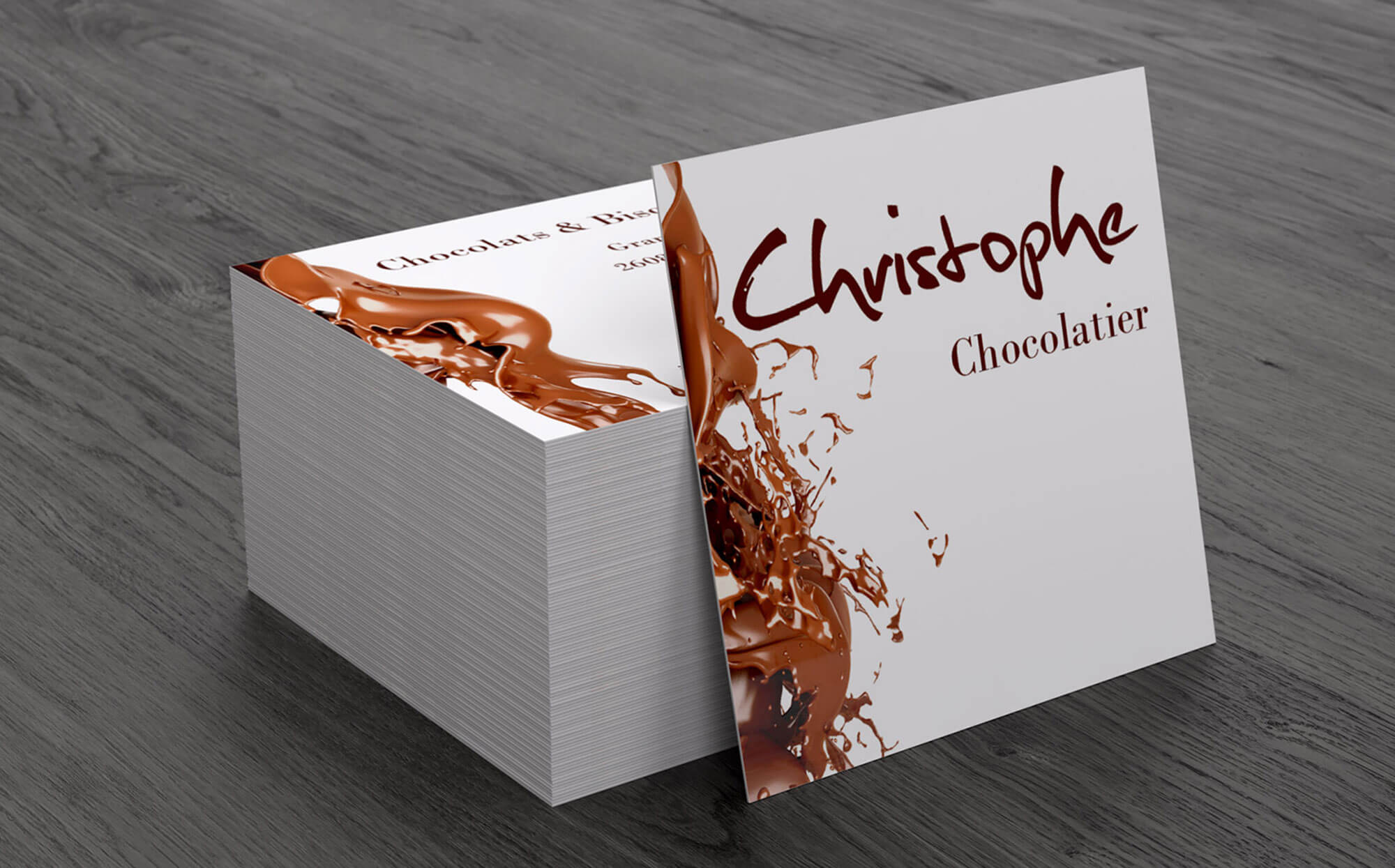 Cartes de visite Christophe Chocolatier