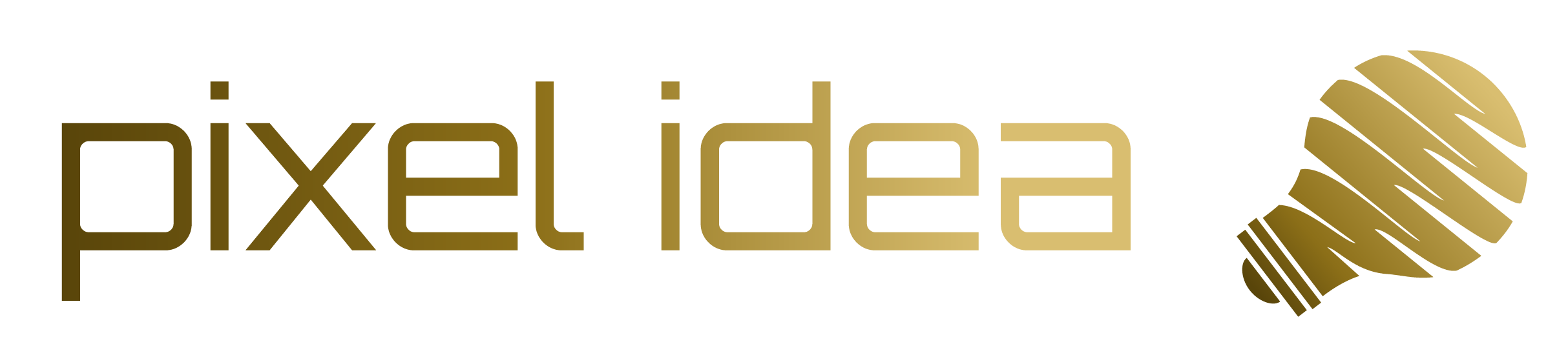 Logo Pixel idea Agence Logo complet