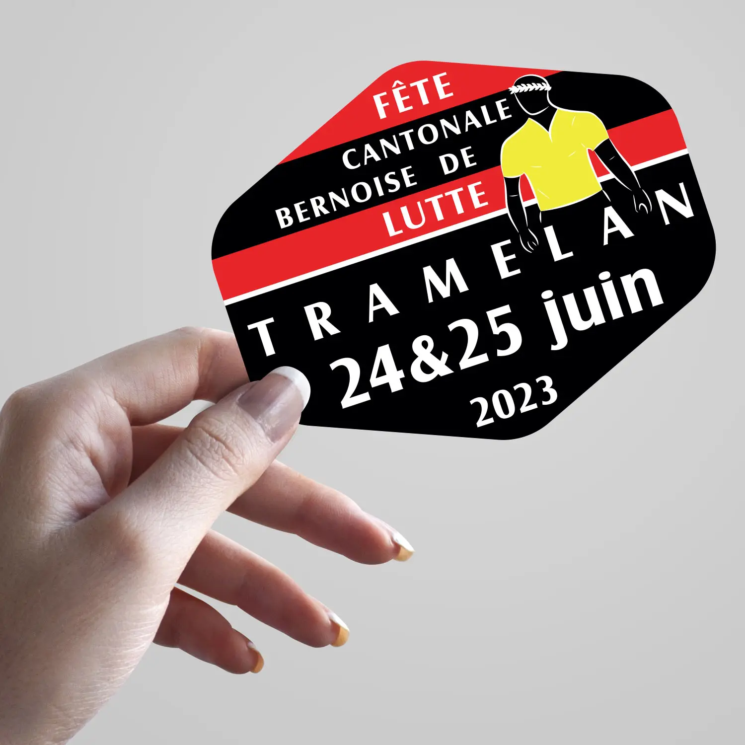 Sticker fête cantonale bernoise de lutte Tramelan 2023
